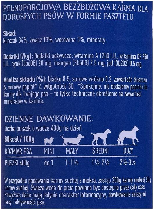 Produktbild Butcher's Original Kutteln Mix Pansenpastete - Nassfutter für Hunde - 400g (Senior, 1 Stk., 400 g)