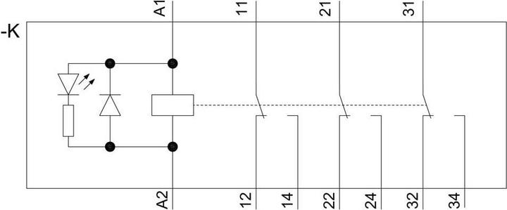 Image du produit Siemens RELAY, PLUG IN,COMPACT, 3 CO, LED,24VDC