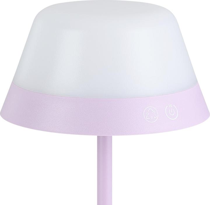 Immagine prodotto EGLO Luci Lampada da tavolo ricaricabile MEGGIANO 1.5W, 32 cm, Viola, Dimmerabile (170 lm)