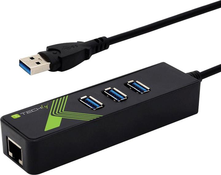 Actual product image Techly IDATA-USB-ETGIGA-3U2 (USB-C, 4 ports)