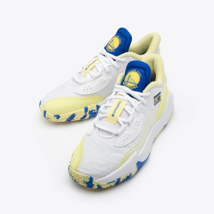 Actual product image Tarmak Kids Basketball Shoes low NBA Warriors - Fast 900 Low-1 white
