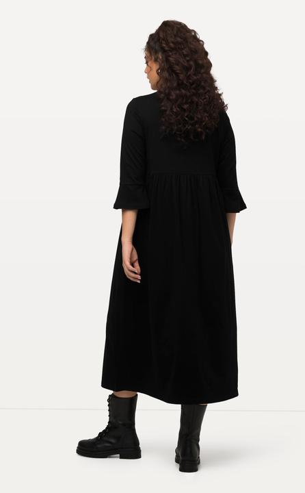 Actual product image Ulla Popken Zip Neckline Empire Knit Pocket Dress (54)