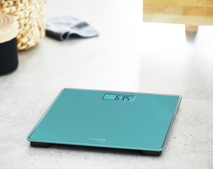 Actual product image Rowenta Classic BS1503 Square Turquoise Electronic personal scale (160 kg)
