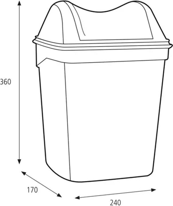 Actual product image Katrin Feminine hygiene waste garbage can (8 l)