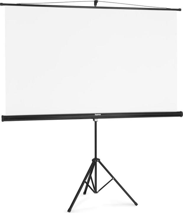 Actual product image Hama Screen with tripod, 180 x 180 cm, 2in1, mobile set, telescopic tube, white (100.39", 1:1)