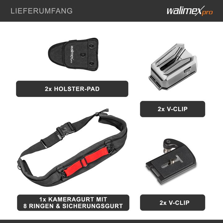 Produktbild Walimex pro Kamera Hüftgurt mit 2x V-Dock Argus (Hüftgurt)