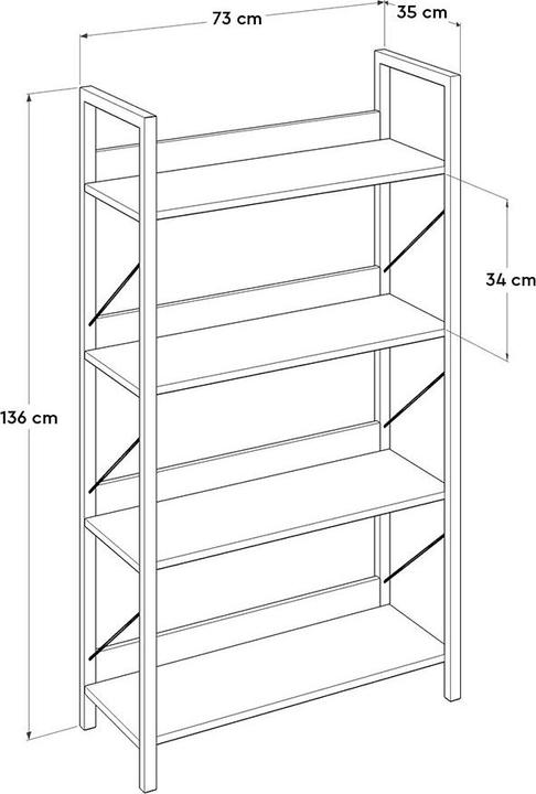Produktbild Kalune Design Lilly (73 x 35 x 136 cm)