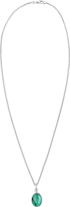 Immagine prodotto Elli Collana Basic Malachite Gemstone Argento 925 Placcato oro (Argento 925, Malachite, 45 cm)