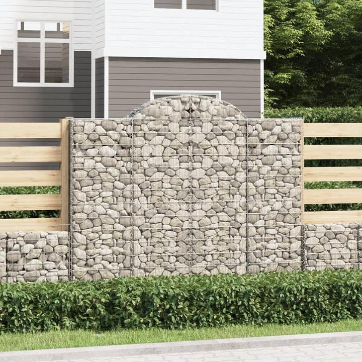 Immagine prodotto VidaXL Gabionen mit Hochbogen 11Stk. 200x50x160/180cm Verzinktes Eisen