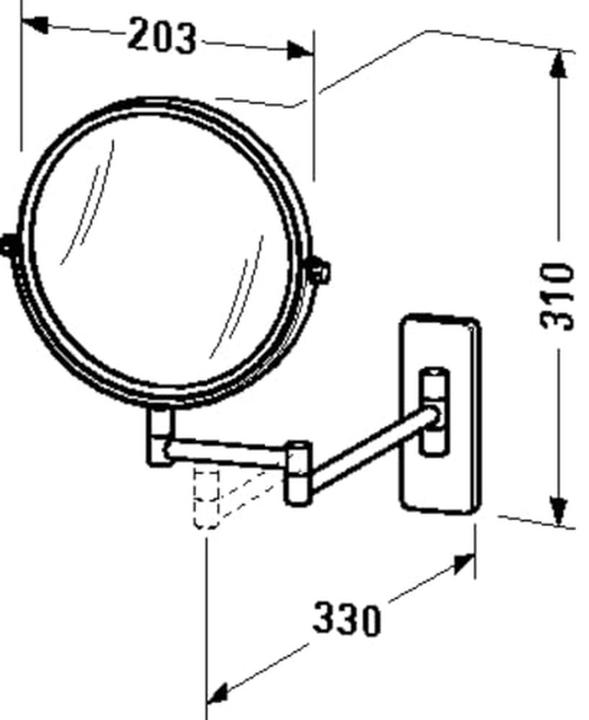 Immagine prodotto Duravit Specchio cosmetico D-Code