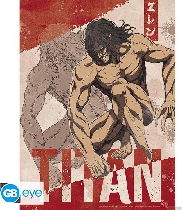 Actual product image GB Eye ATTACK ON TITAN - Portfolio 9 posters Characters S4 (21x29,7) (21 x 29.70 cm)