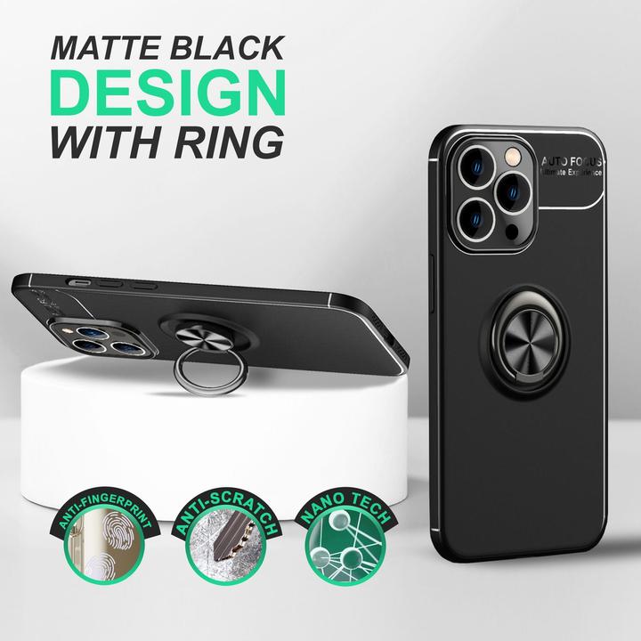 Produktbild Nalia Matte Ring Silikon Hülle (Apple iPhone 14 Pro Max)
