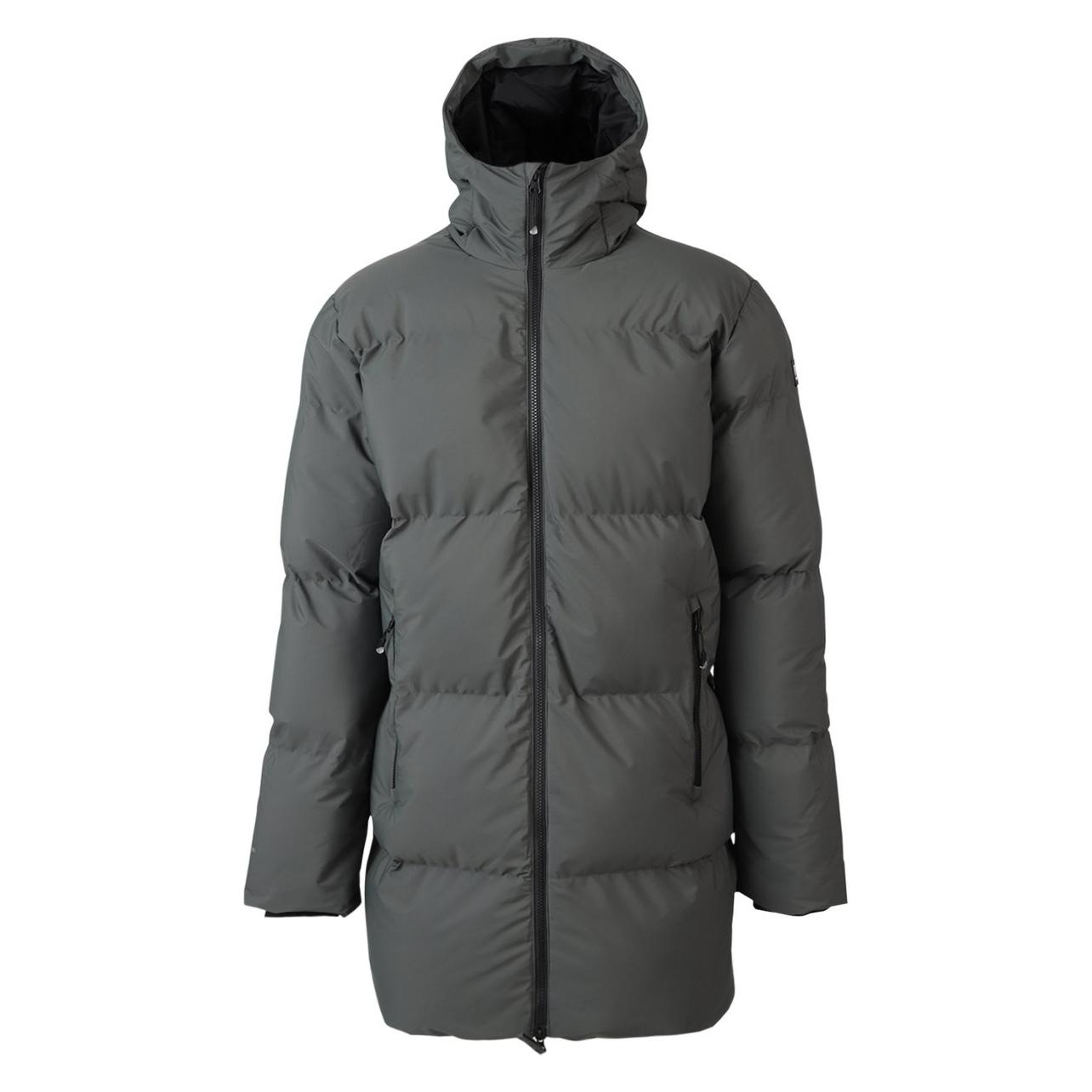 Brunotti, Mannen, Winterjassen, Bigmain Heren Lange Puffer Jas - Mud Green - Maat Xxxl, Groen, (3XL)