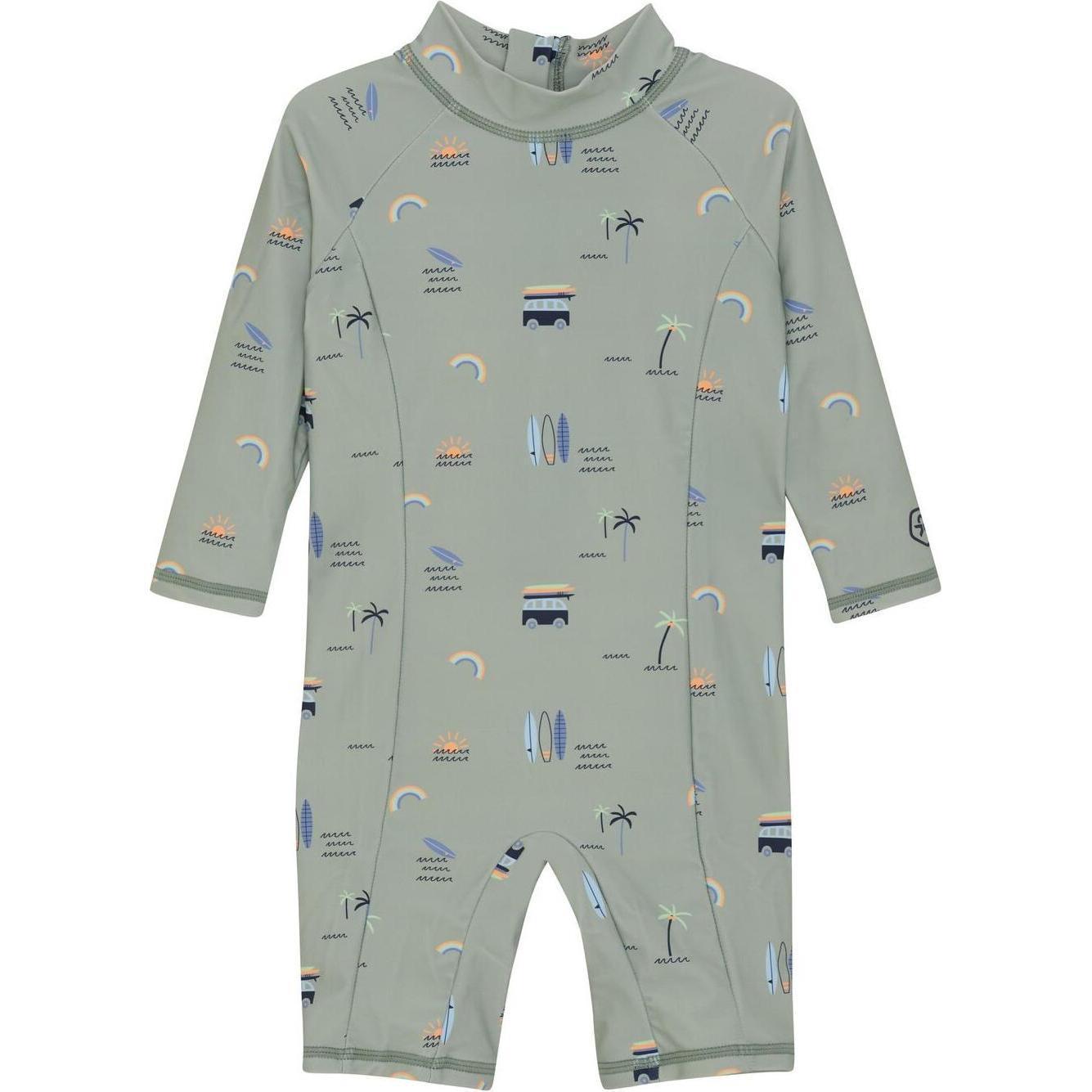 Color Kids, Jungen, Badeanzug, Baby Badeanzug Iceberg, Grün, (98)