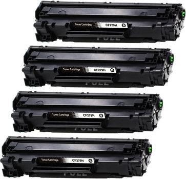 Actual product image Hermex Compatible HP LaserJet Pro M12a Toner 4 pieces black (FC)