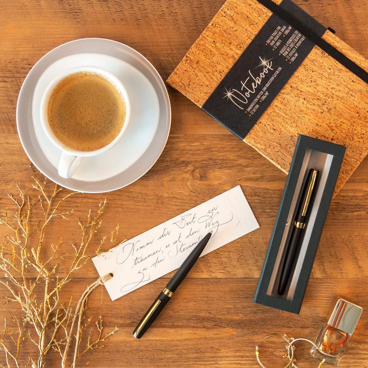 Actual product image Online ELEGANZA - Twist ballpoint pen (Gold, Black, 1 x)