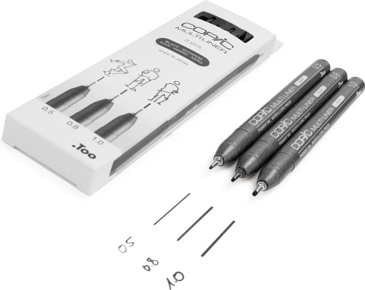 Image du produit Copic Multiliner (Noir, 3 x)
