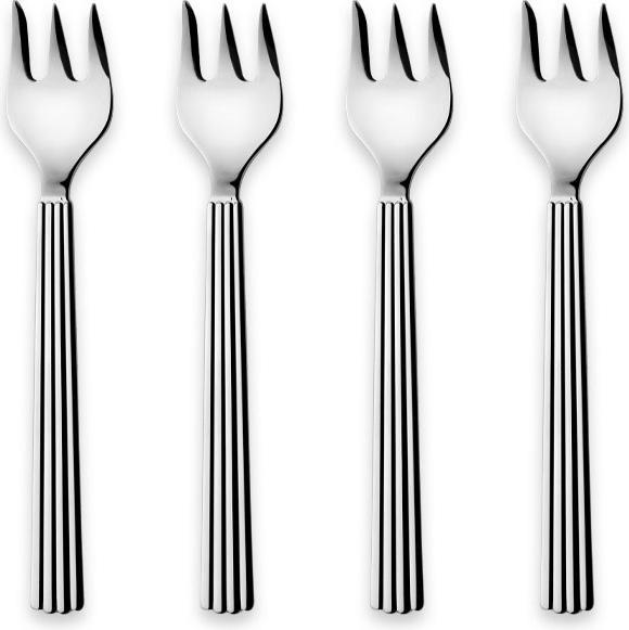 Georg Jensen Bernadotte Cake Fork (4 Piece, Pitchfork)