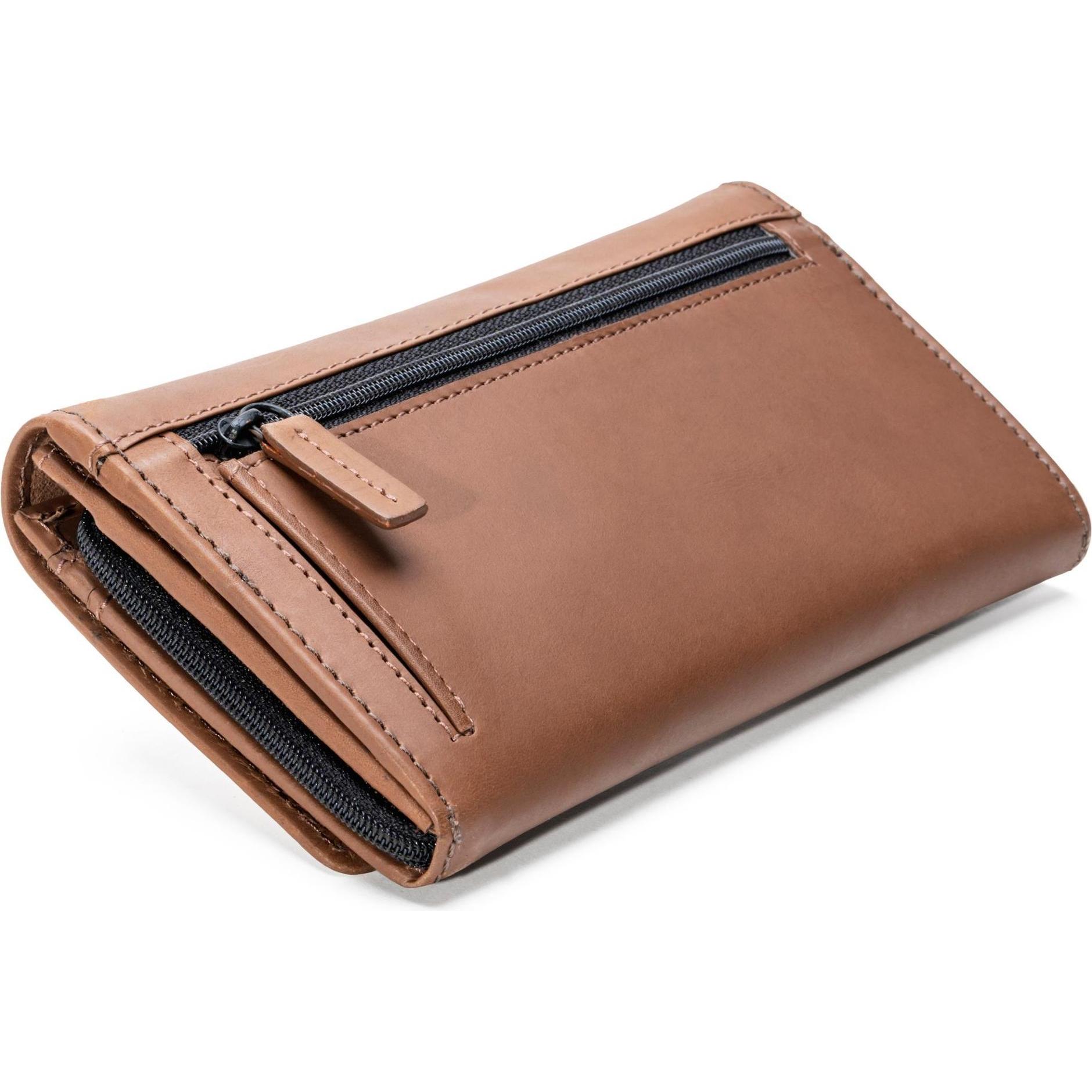 Thumbnail - Farmhood, Damen, Portemonnaie, Nashville Geldbörse RFID Schutz Leder 19.5 cm, Braun