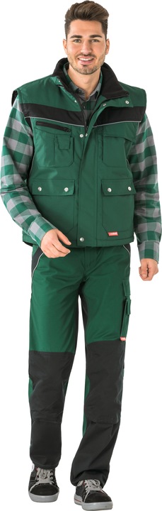Produktbild Planam unisex Winterweste PLALINE grün, schwarz Grösse XS (XS)