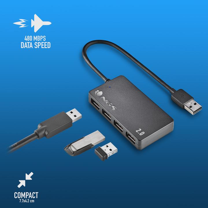 Immagine prodotto NGS Ihub4 minuscolo (USB-A, 4 porte)