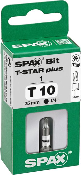 Produktbild Spax BIT T-STAR PLUS T10 25mm S