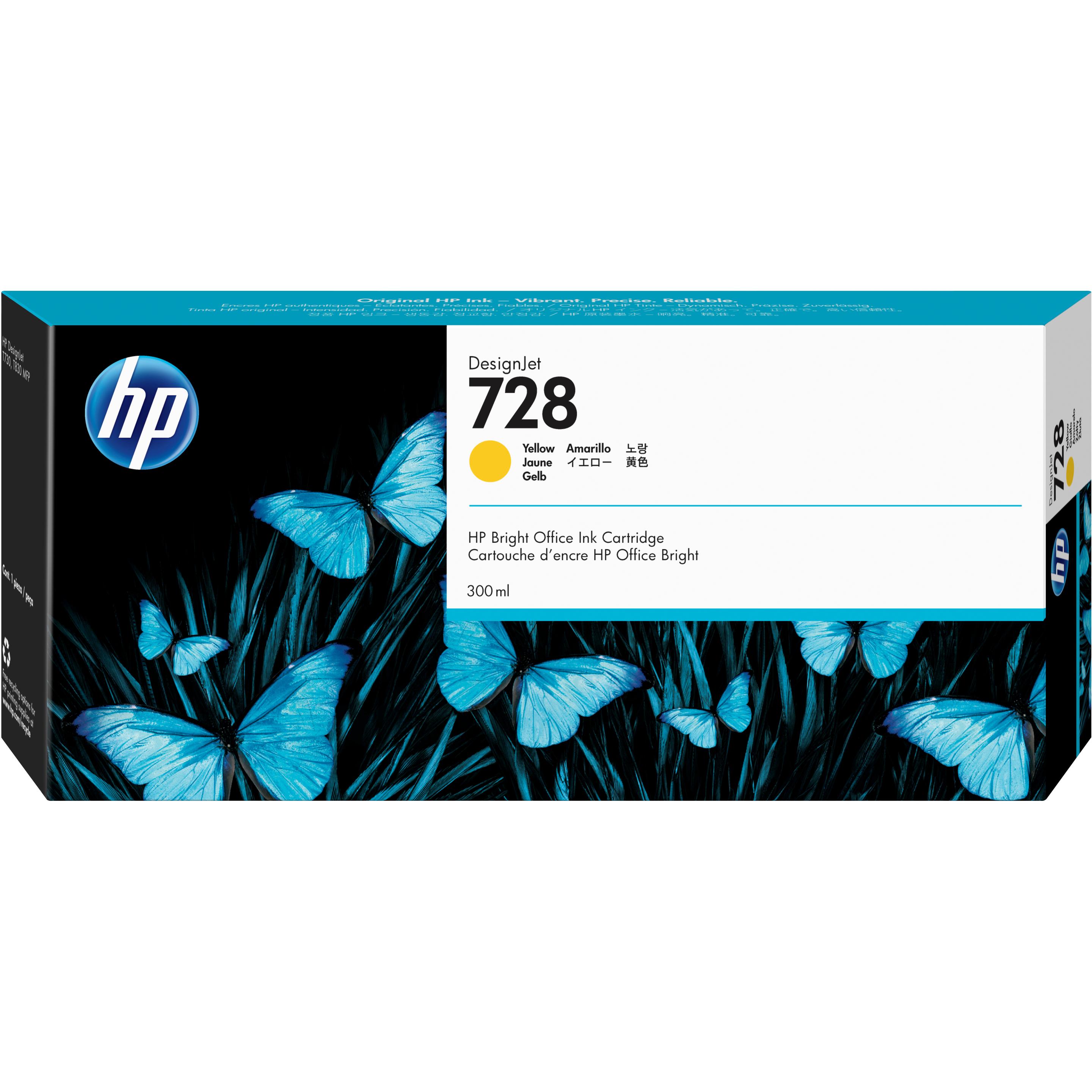 HP, Druckerpatrone, 728 (Y)