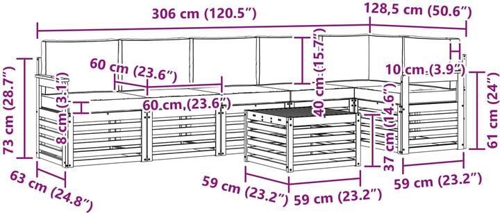 Actual product image vidaXL Sofagarnituren