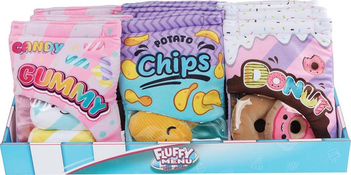 Image du produit Sombo Fluffy Snack peluche ass. display (21 cm)