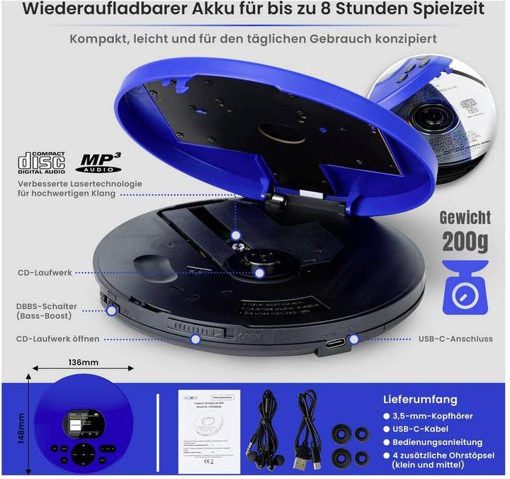 Actual product image Reflexion PCD540DAB blau