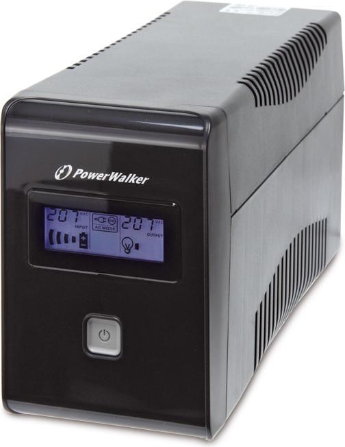 Produktbild Powerwalker VI 650 LCD Schuko 650VA / 360W Line-Interactive USV Tower AVR LCD (650 VA, 360 W, Line-Interaktiv USV)