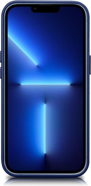 Image du produit iCarer Case Leather cover for iPhone 14 case made of natural leather blue (WMI14220705-BU) (MagSafe (Apple iPhone 14)