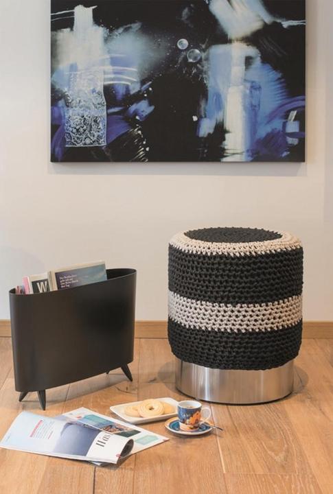 Productafbeelding Glorex Wollen Macramé banden 250 g, zwart (125 m)