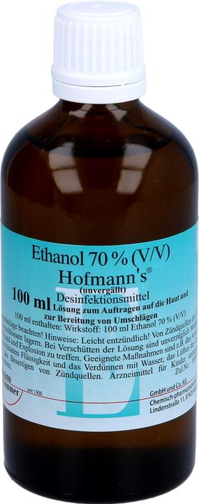 Produktbild Hofmann & Sommer Ethanol 70% (V/V) Hofmann's, 100 ml LOE (100 ml)