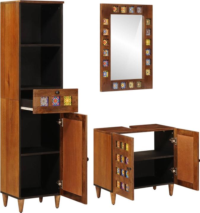 vidaXL Badezimmer Set