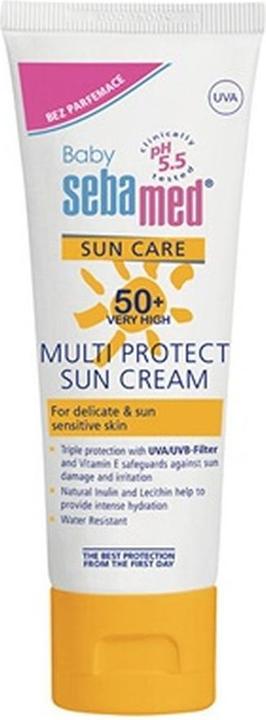 Actual product image Sebamed Sunscreen Without Perfume Of 50+ Baby Multi Protect Sun Cream 75 Ml (Suntan cream, SPF 50+, 75 ml)