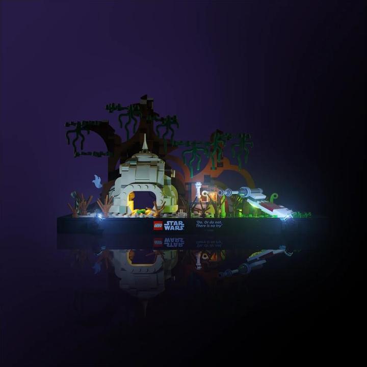 Produktbild Light my bricks LMB 2.0 LED Licht Set für LEGO® 75330 Jedi Training auf Dagobah Diorama