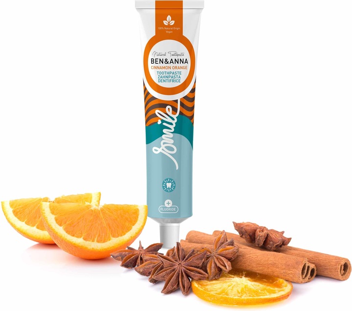 Ben & Anna BEN&ANNA Natural Toothpaste naturalna pasta do zębów Pomarańcza z Cynamonem 75ml (75 ml)