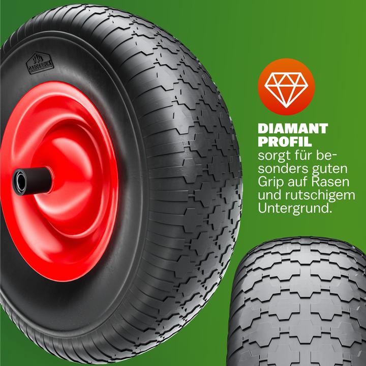 Actual product image Gardebruk PU Wheelbarrow Wheel