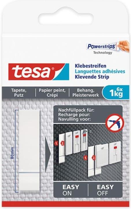 Produktbild tesa Klebeschraube für Tapete & Putz, höhenverstellbar