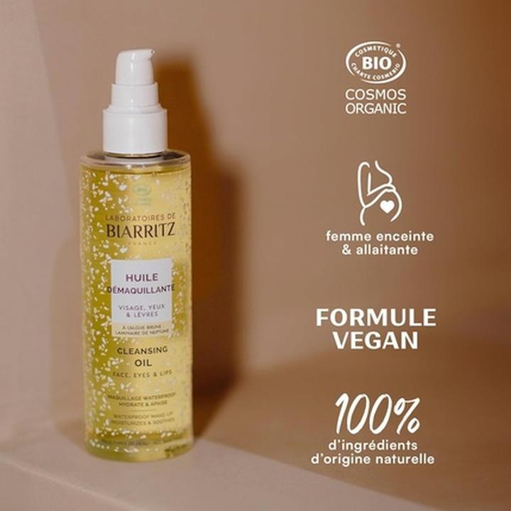 Actual product image Laboratoires de Biarritz BIO cleansing oil brown algae - 200ml - (Cleansing lotion, 200 ml)
