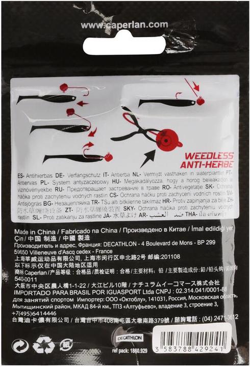 Immagine prodotto Caperlan Teste di piombo Jig Head Round 2 g 4 pz.