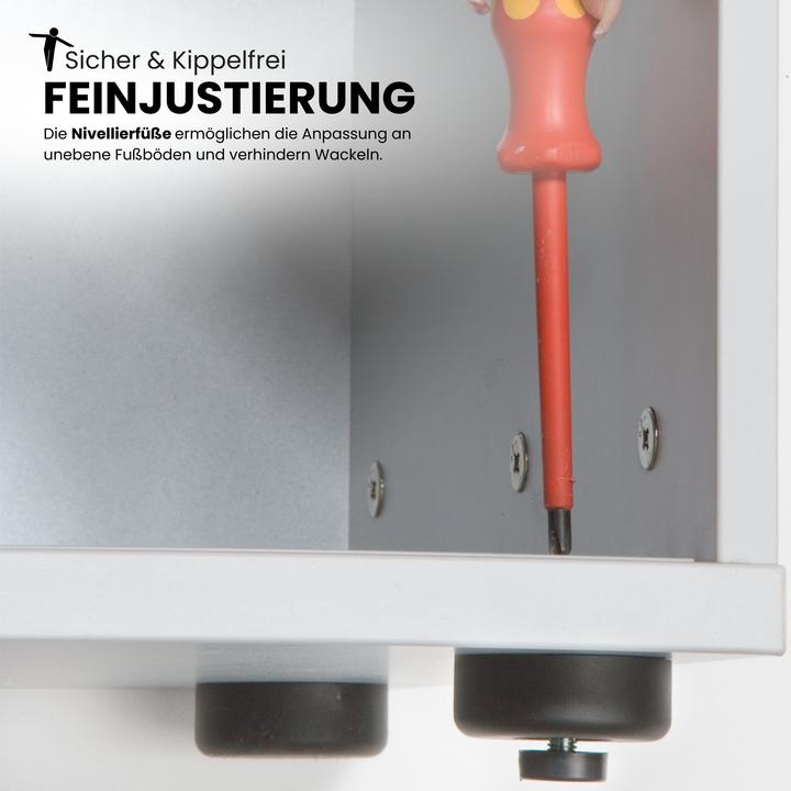 Actual product image Bümö Roller shutter cupboard office - 3 file heights (120 x 40 x 110 cm)