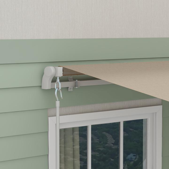 Actual product image Outsunny Gelenkmarkise mit Handkurbel (2.45 m)