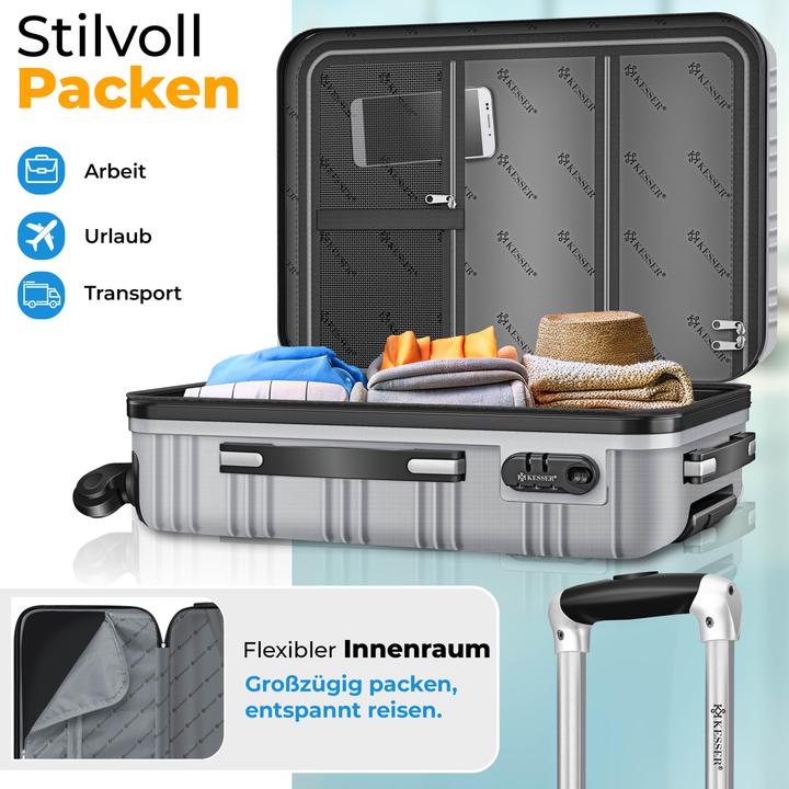 Image du produit Kesser 4-teiliges ABS-Hartschalenkofferset (34 l)