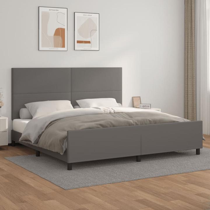 Image du produit vidaXL Bettgestell mit Kopfteil (200 x 200 cm)