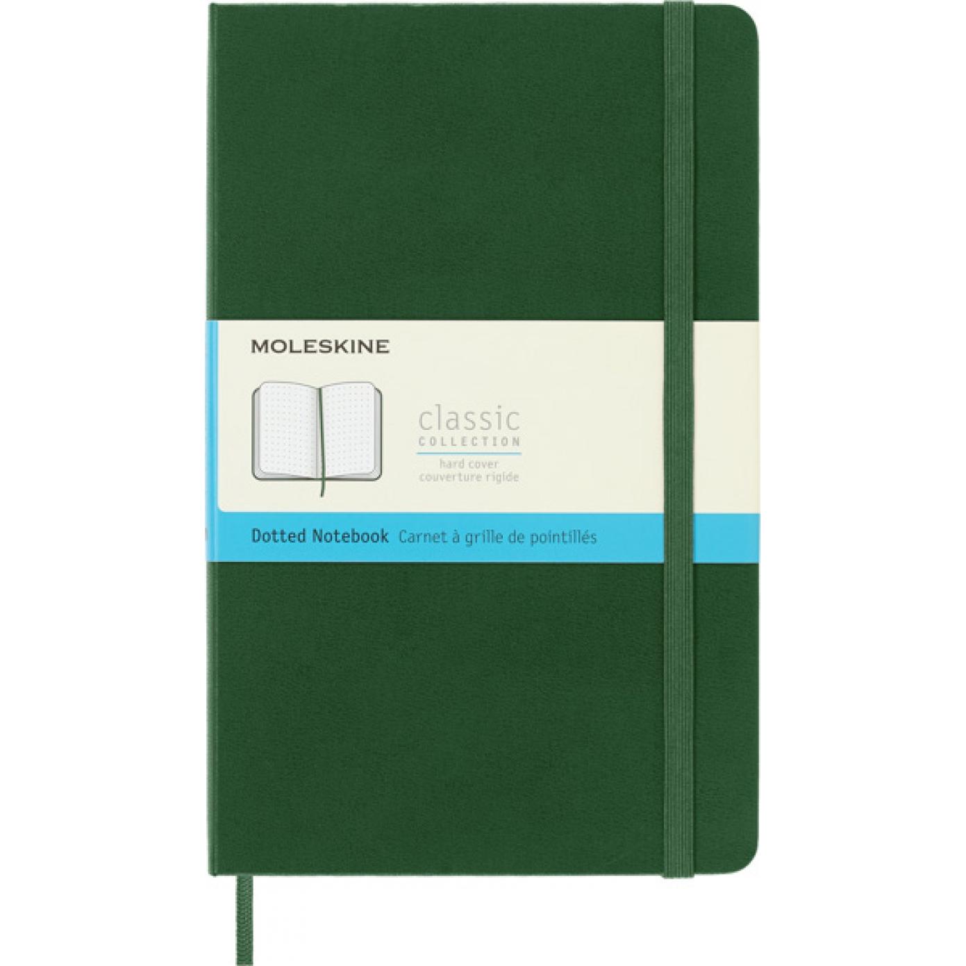 Moleskine Verde Quaderni + Bloc Notes, L/A5 - Taccuino (A5, Punteggiato, Copertina Rigida)