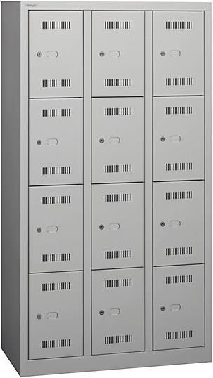 Produktbild Bisley MonoBloc™ Schliessfachschrank, 4 Fächer je Abteil (90 x 50 x 170 cm)