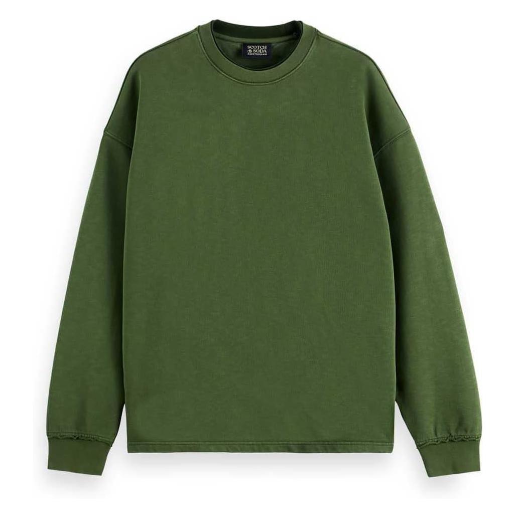 Scotch & Soda, Mannen, Springer, Core - 3 Crosses Sweatshirt Heren Trui - Maat L, Groen, (L)