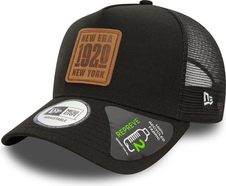 Produktbild New Era Repreve A-Frame Trucker Cap - BRAND PATCH schwarz (One Size)